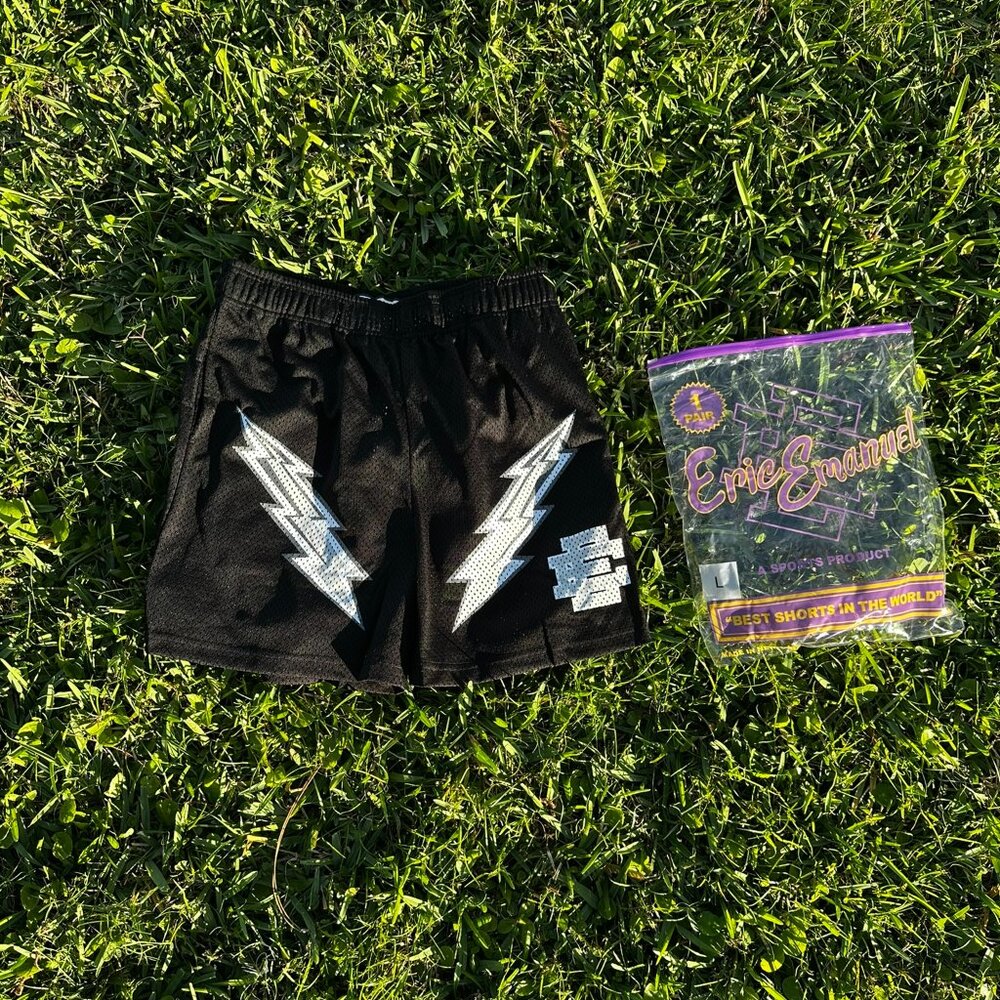 Eric Emanuel EE Basic Lightning Bolt "Cyber Monday" Shorts  -100% AUTHENTIC